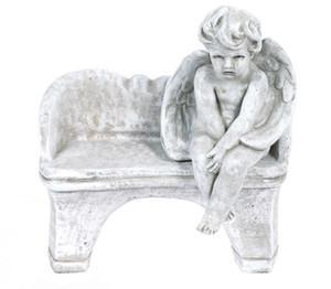 Miniature Bench w/ Small Sitting Angel Set