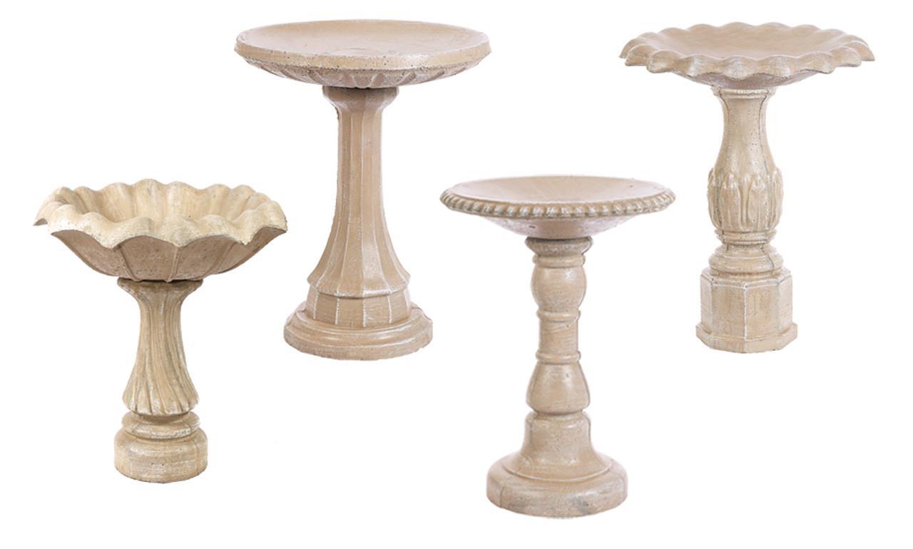 AG Concrete Assorted Birdbath