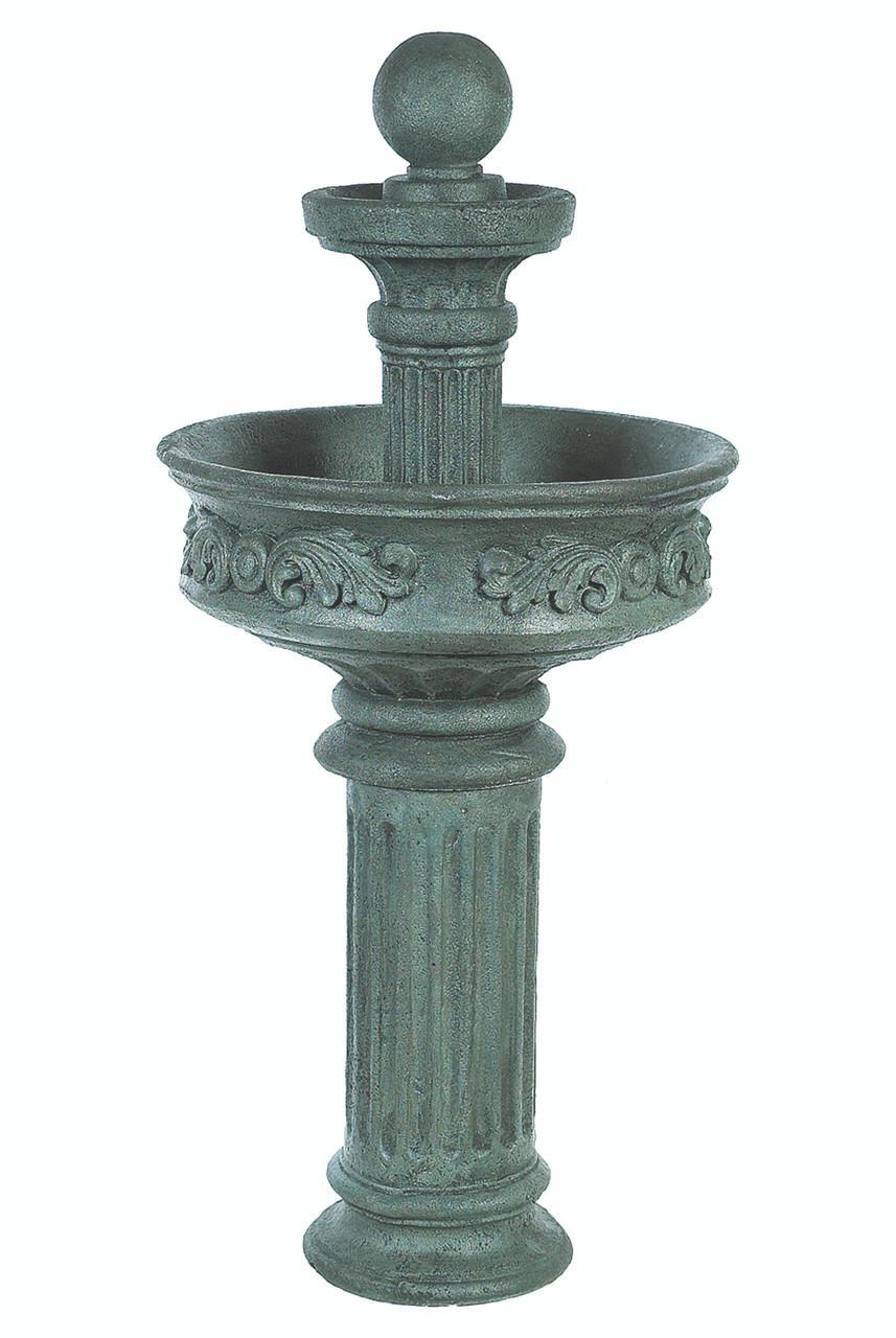 A Concrete 2-Tier Doric Fountain